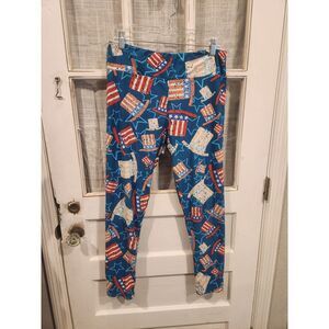 Lularoe TC‎ Patriotic 4th of July Themed Leggings